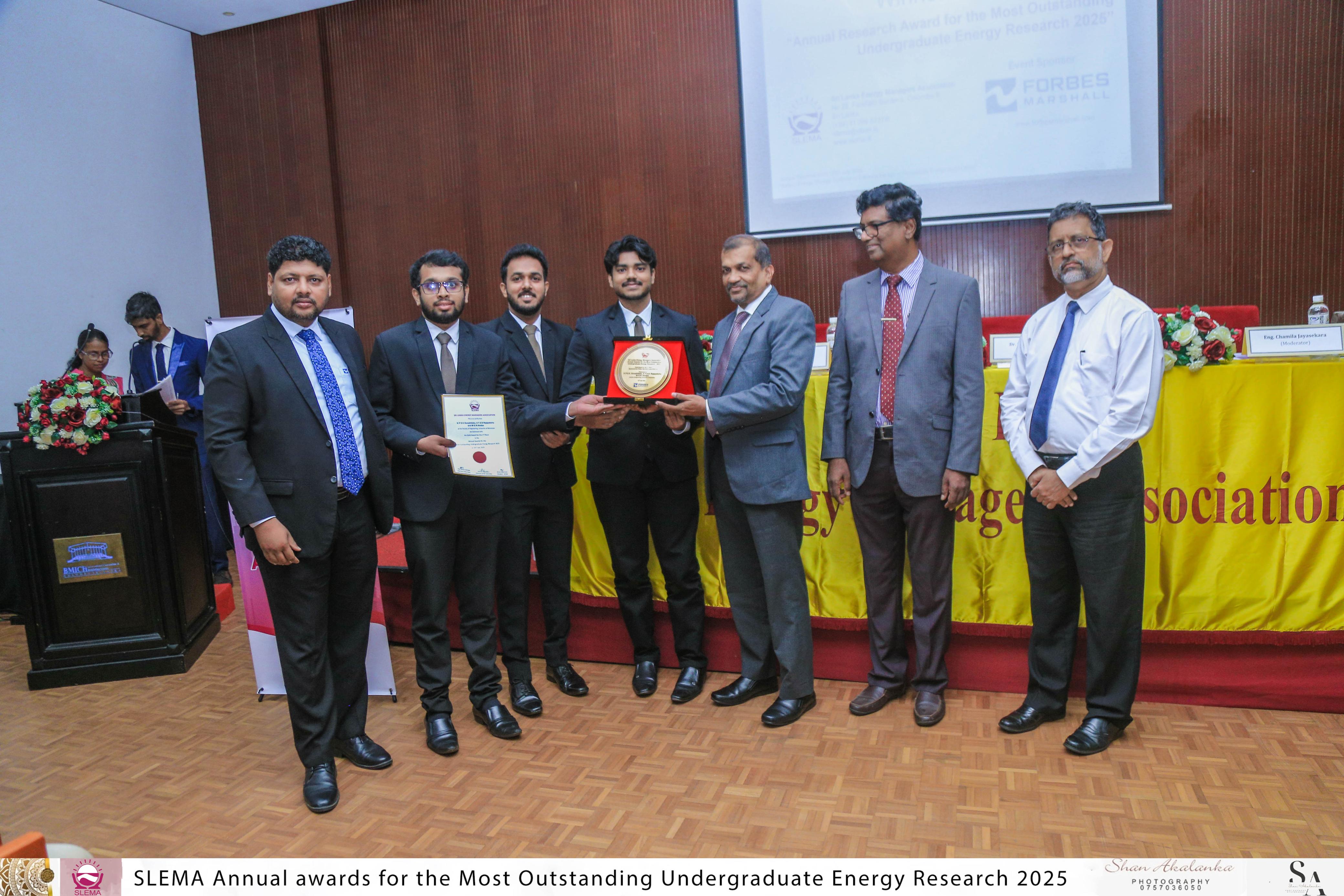 SLEMA Gold Award for Outstanding Undergraduate Energy Research – 2025